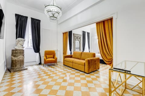 Living room, Seating area, Bedroom, City view