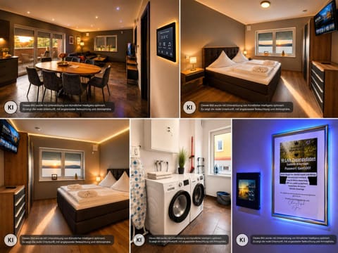 Communal lounge/ TV room, Bed, TV and multimedia, Kitchen or kitchenette, Living room, Photo of the whole room, Seating area, Dining area, Evening entertainment, Bedroom, oven