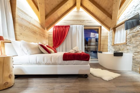 Property building, Living room, Bedroom