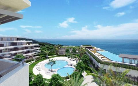 Pool view, Sea view, Swimming pool