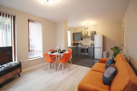 Living room, Seating area, Dining area