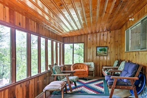 Ruidoso Cabin with Sunroom, Surrounded By Wildlife! Cabin in Ruidoso