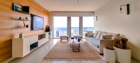 Living room, Seating area, Sea view