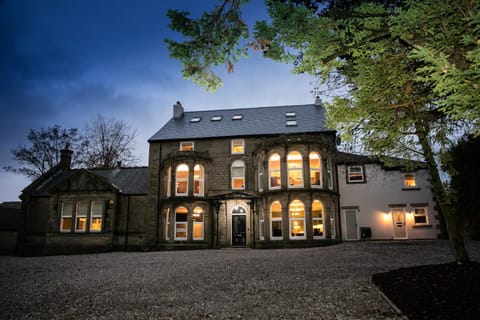Property building, Night, Parking