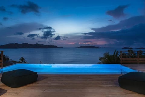 Night, Natural landscape, Pool view, Sea view, Swimming pool, Swimming pool