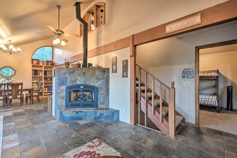 Deck and Grill Mtn Haven in Stanislaus Natl Forest House in Arnold