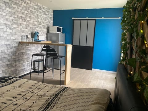 Bed, Kitchen or kitchenette, Photo of the whole room, Dining area