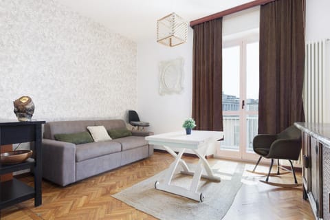 Bed, TV and multimedia, Living room, City view, air conditioner