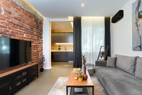 Communal lounge/ TV room, TV and multimedia, Kitchen or kitchenette, Living room, Seating area, Dining area, Evening entertainment, kitchen, kitchen, air conditioner