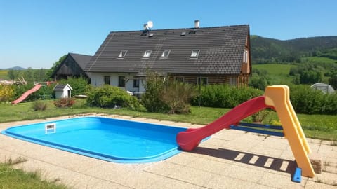 Property building, Natural landscape, Children play ground, Pool view, Swimming pool