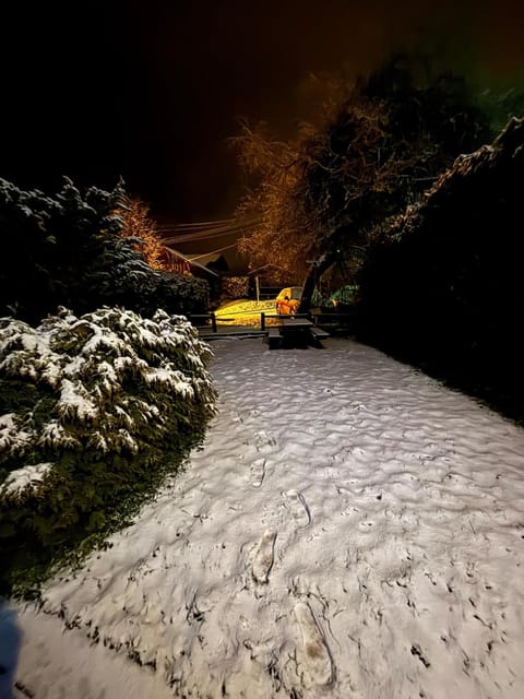 Night, Natural landscape, Winter