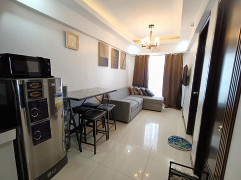 Living room, kitchen