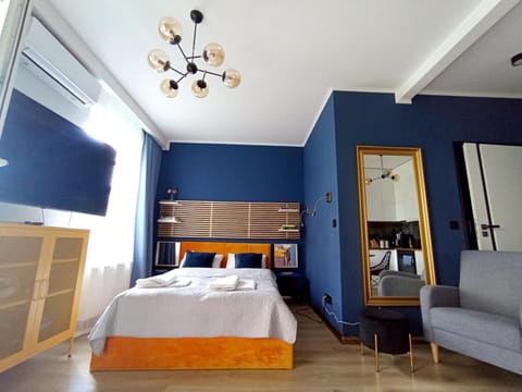 Bed, Living room, Photo of the whole room, Seating area, Bedroom