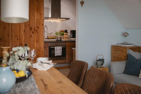 Kitchen or kitchenette, Living room, Dining area