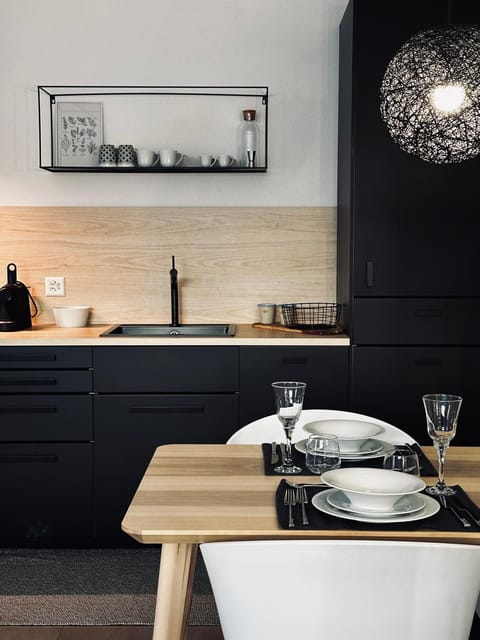 Kitchen or kitchenette, kitchen