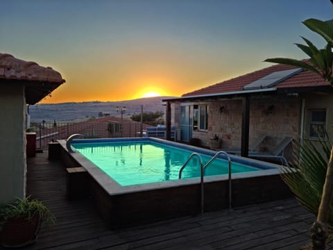 Mountain view, Pool view, Swimming pool, Sunset