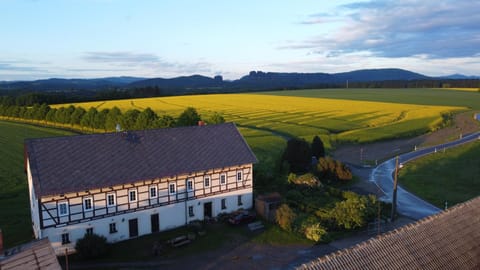 Property building, Natural landscape, Bird's eye view, Mountain view