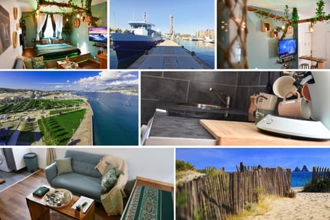 Le Patio H24,Cosy,Port,Plage,Wifi,Netflix Apartment in La Seyne-sur-Mer