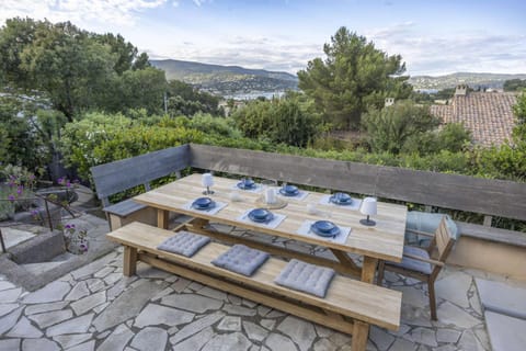 Patio, Spring, Day, Natural landscape, View (from property/room), Balcony/Terrace, Dining area, Mountain view, Sea view