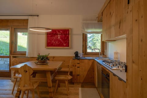 Kitchen or kitchenette, Dining area, stove