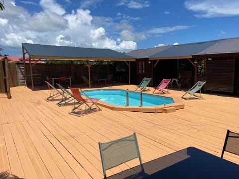 Patio, Pool view, Swimming pool, sunbed