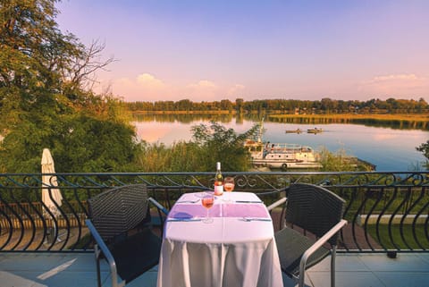 Patio, Natural landscape, Balcony/Terrace, River view