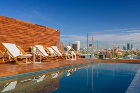 View (from property/room), Balcony/Terrace, Swimming pool, Drinks