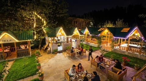 Restaurant/places to eat, Night, Garden, Banquet/Function facilities, group of guests