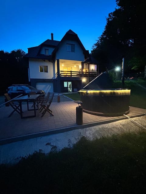 Property building, Night, Pool view