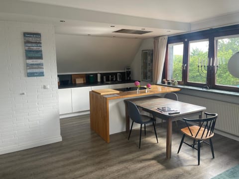 Kitchen or kitchenette, Dining area, stove