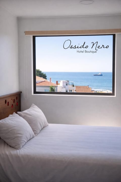 Bed, Bedroom, Sea view