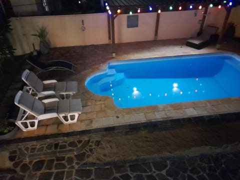 Pool view, sunbed