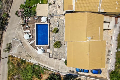 Property building, Living room, Swimming pool