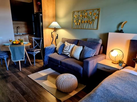 Photo of the whole room, Seating area