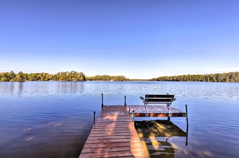 Elcho Escape with Private Dock on Post Lake! House in Wisconsin