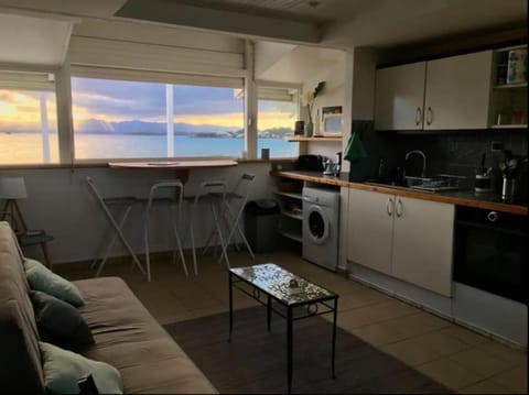 Kitchen or kitchenette, Living room, Dining area