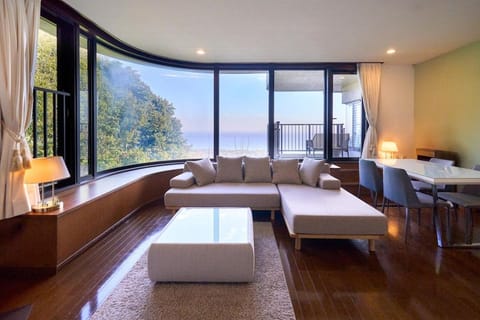 Natural landscape, View (from property/room), Living room, Sea view