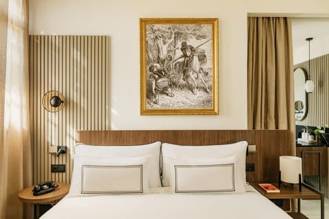 Bed, Bathroom, Bedroom