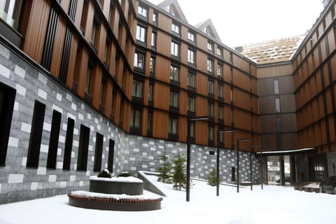 Property building, Day, Winter