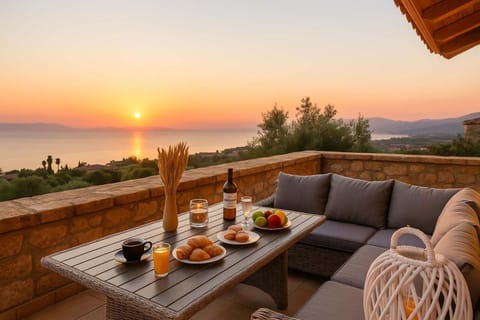 Balcony/Terrace, Seating area, Sea view, Dinner