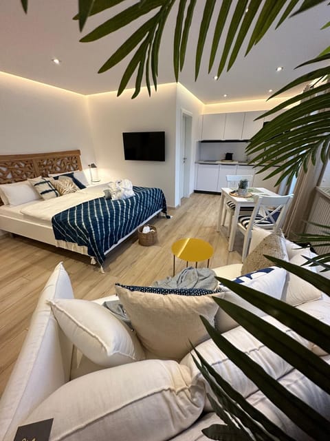 Bed, TV and multimedia, Living room, Photo of the whole room, Seating area, Bedroom