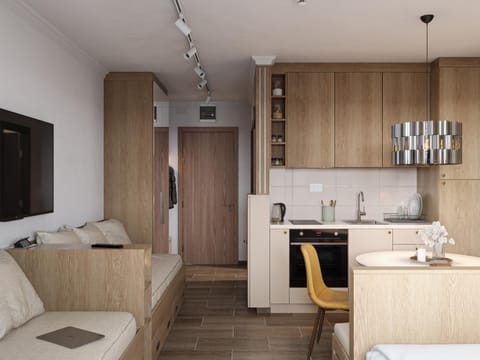 Kitchen or kitchenette, Seating area