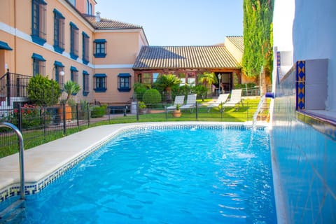 Property building, Garden, Garden view, Pool view, Swimming pool, sunbed