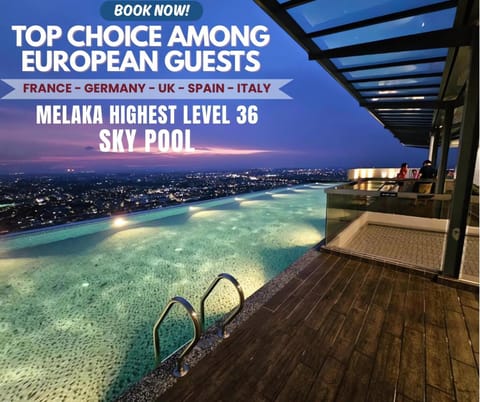 Natural landscape, Text overlay, Pool view, Sea view, Swimming pool