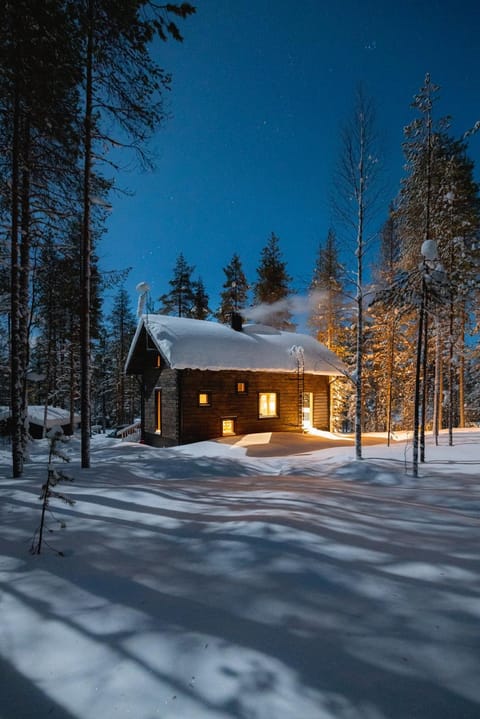 Property building, Night, Natural landscape, Winter