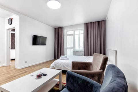Bed, Living room, Bedroom