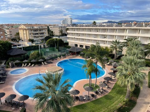 Property building, Pool view, Swimming pool