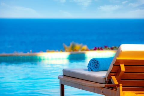 Natural landscape, Pool view, Sea view, Swimming pool