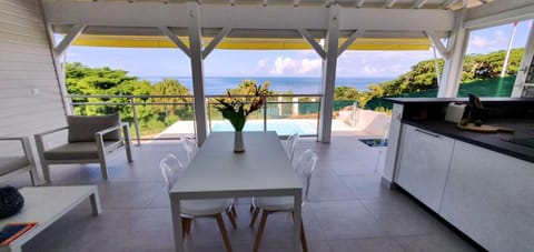 Patio, View (from property/room), Seating area, Dining area, Pool view, kitchen