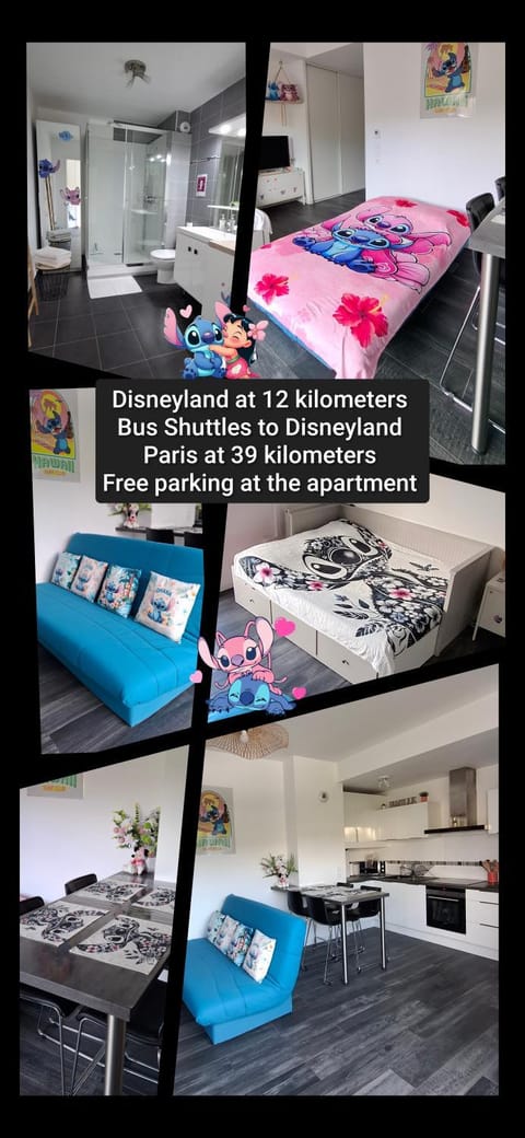 Appartement studio O fil de l'O à 12 kilomètres de Disneyland Paris Apartment in Île-de-France